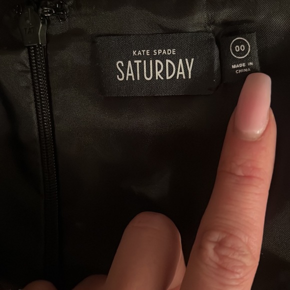 Host Pick✨ Kate Spade Saturday Light Beam Peplum Top. Gold pleated lame Size 00 - Picture 9 of 11